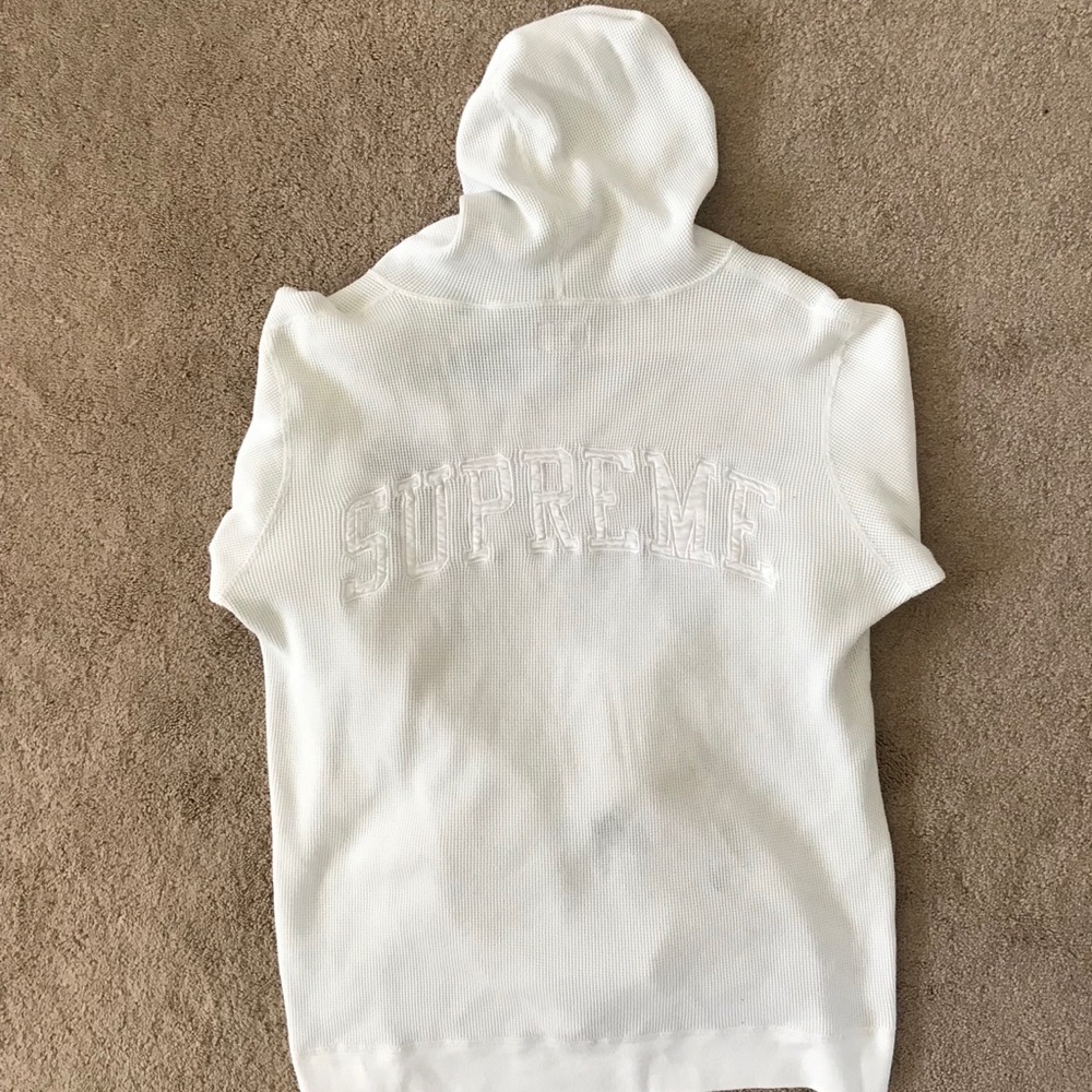 Worn Supreme Hoodie size L - Picture 2 of 3